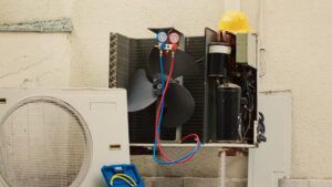 AC compressor installation